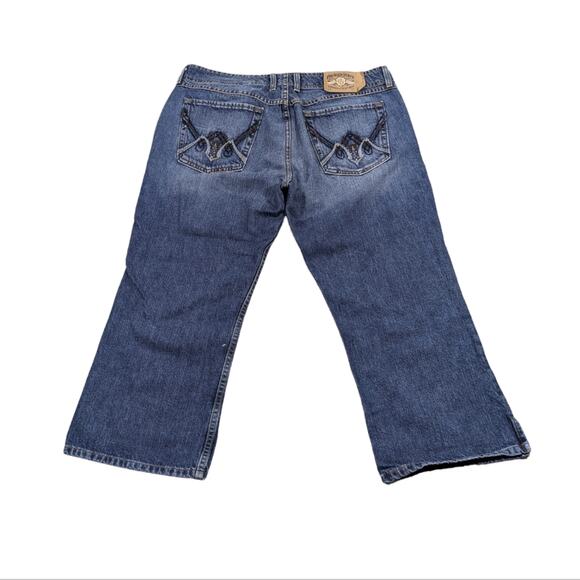 Lucky Brand Aztec Wonder Crop GUC Size 14/32     J1268 - Picture 5 of 9